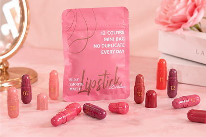 💕 Limited-Time Offer | Mini Lipstick Capsule Collection 💄 12 Shades, One Perfect Bag